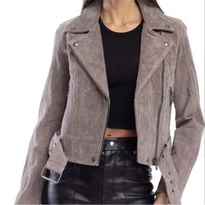 Blank NYC Suede (Real Leather) Moto Jacket - Rock the Boat